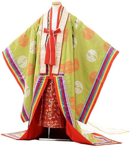 Amazon.co.jp: 十二単風 十二単衣 五衣唐衣裳 女性貴族用 ○コスプレ